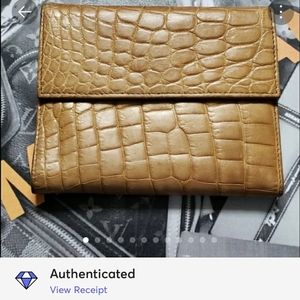 PRADA Genuine Crocodile Wallet